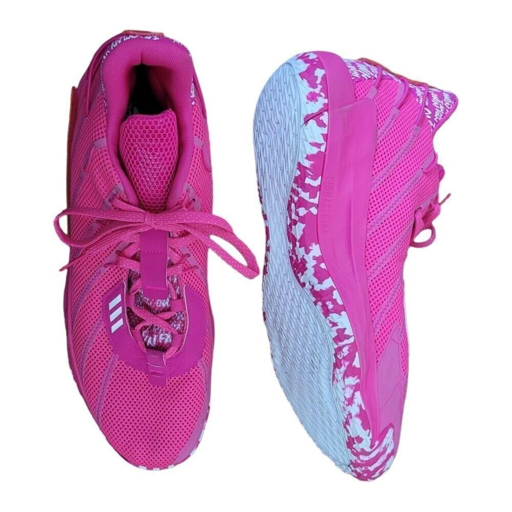 Adidas Dame 7 I Am My Own Fan Team Shock Pink Sneaker Shoe ART FY9359 SZ 17